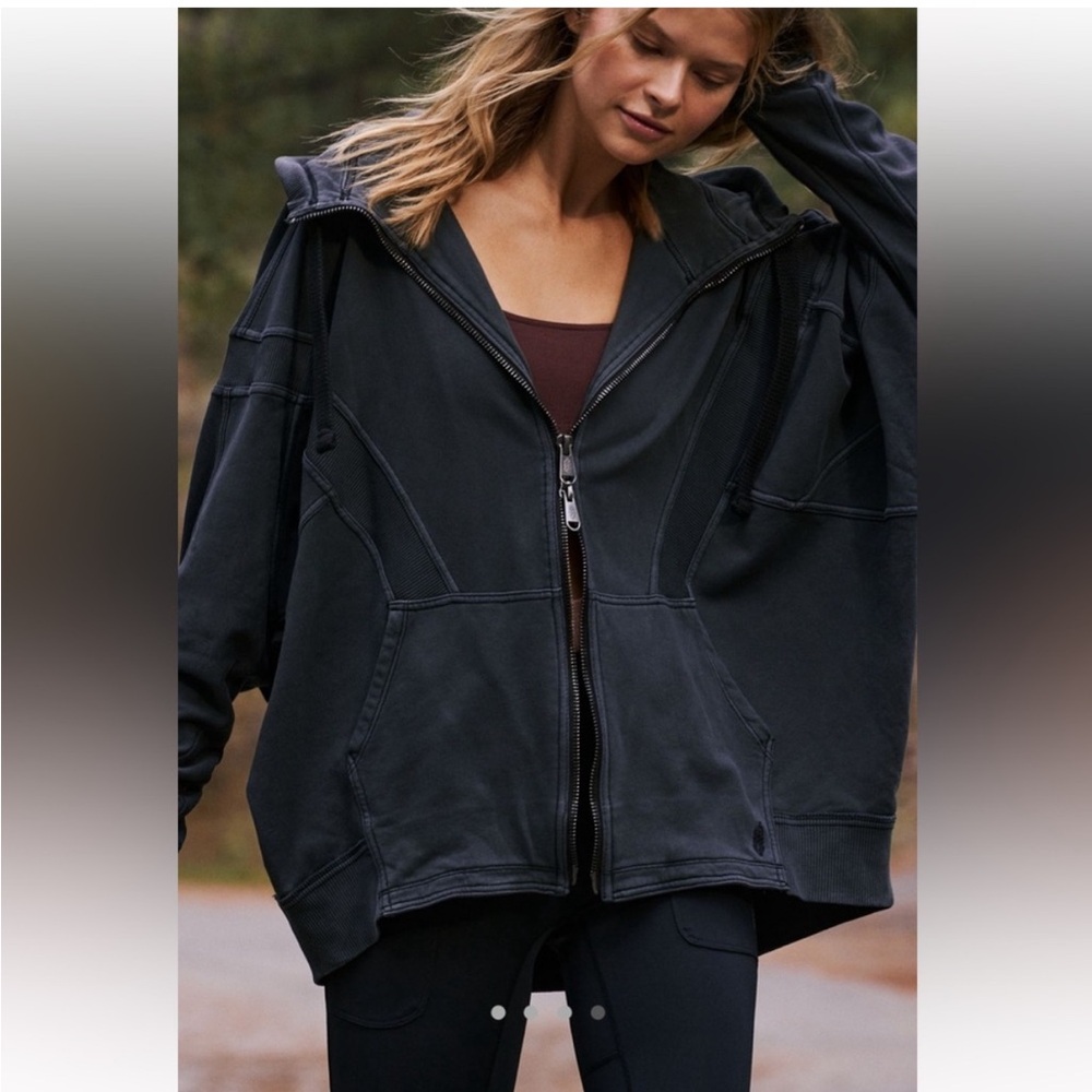 FREE PEOPLE MOVEMENT All Your Love zip-up hoodie NWT. Medium.